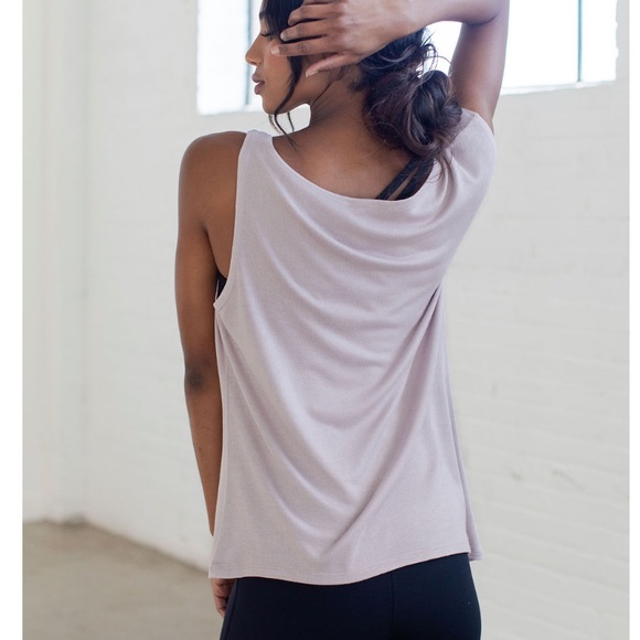 NWT SAVVI MD Light Muted Purple (Cloud Grey) Asymmetrical DARCY Top - Picture 3 of 15